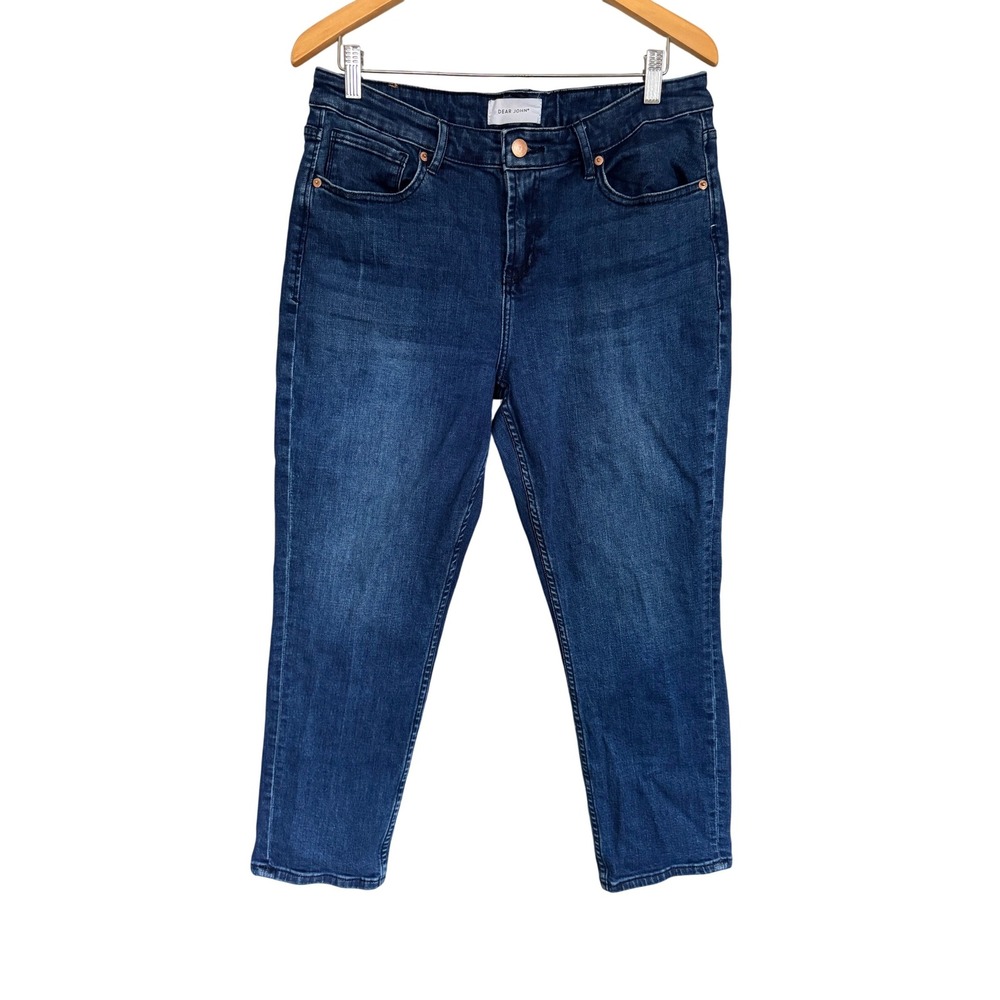 Dear John Blaire Straight Leg Jeans‎ Women's Size 31 Dark Wash Denim EUC